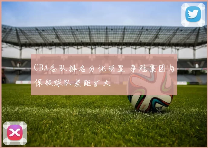 CBA各队排名分化明显 争冠集团与保级球队差距扩大