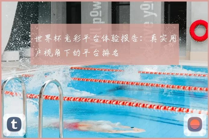 世界杯竞彩平台体验报告：真实用户视角下的平台排名